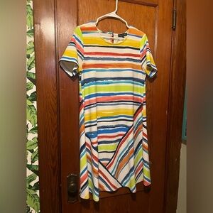 Sugar and Spliced Women’s Colorful Striped Size Medium Dress